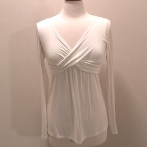 Twenty-One criss cross, long sleeve Cream. L.